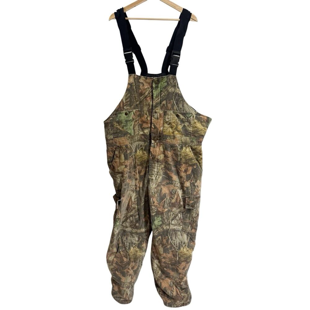 Cabelas Hunting Overalls Bib Distressed Size XL Reg